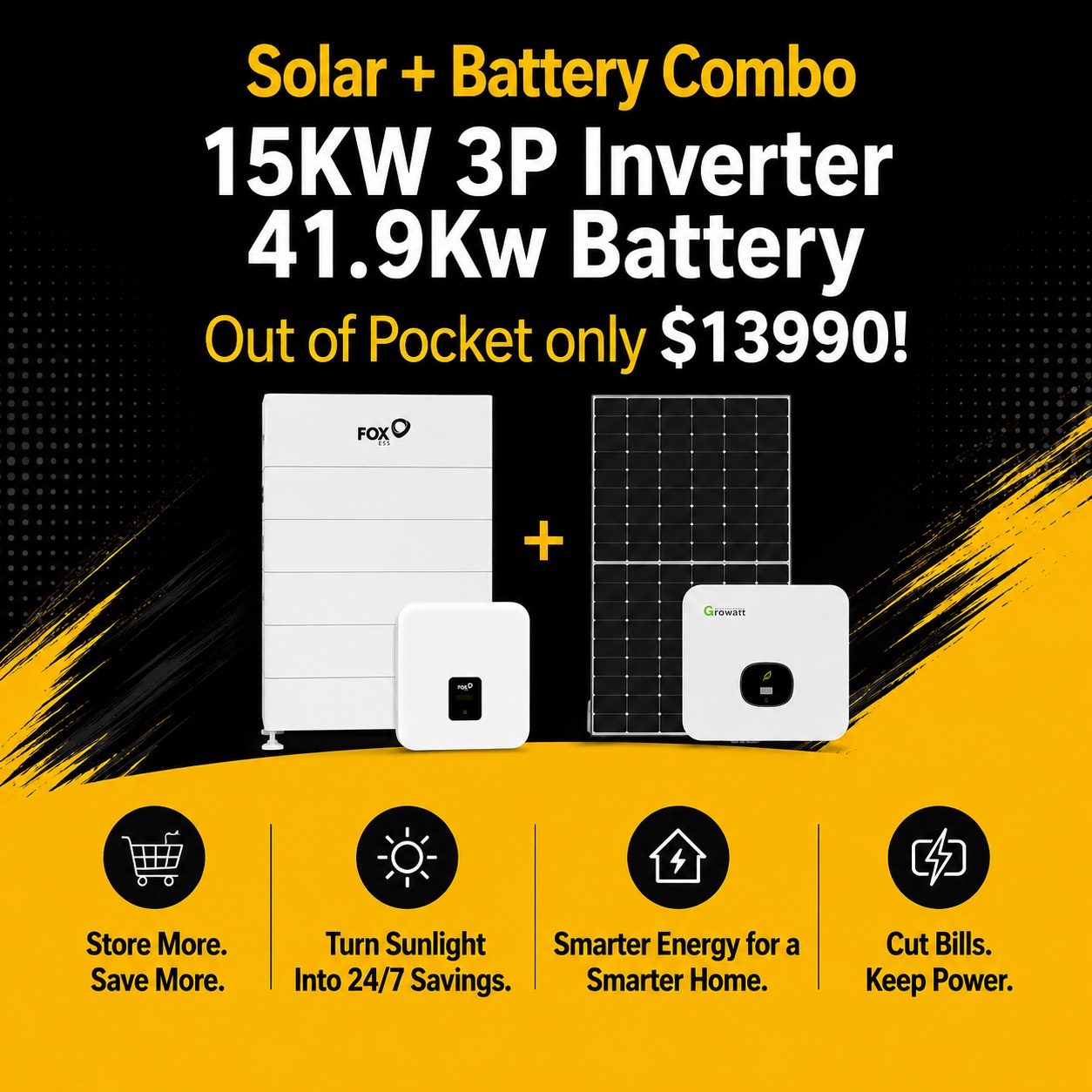 Solar battery package deal 4 — Live Energy