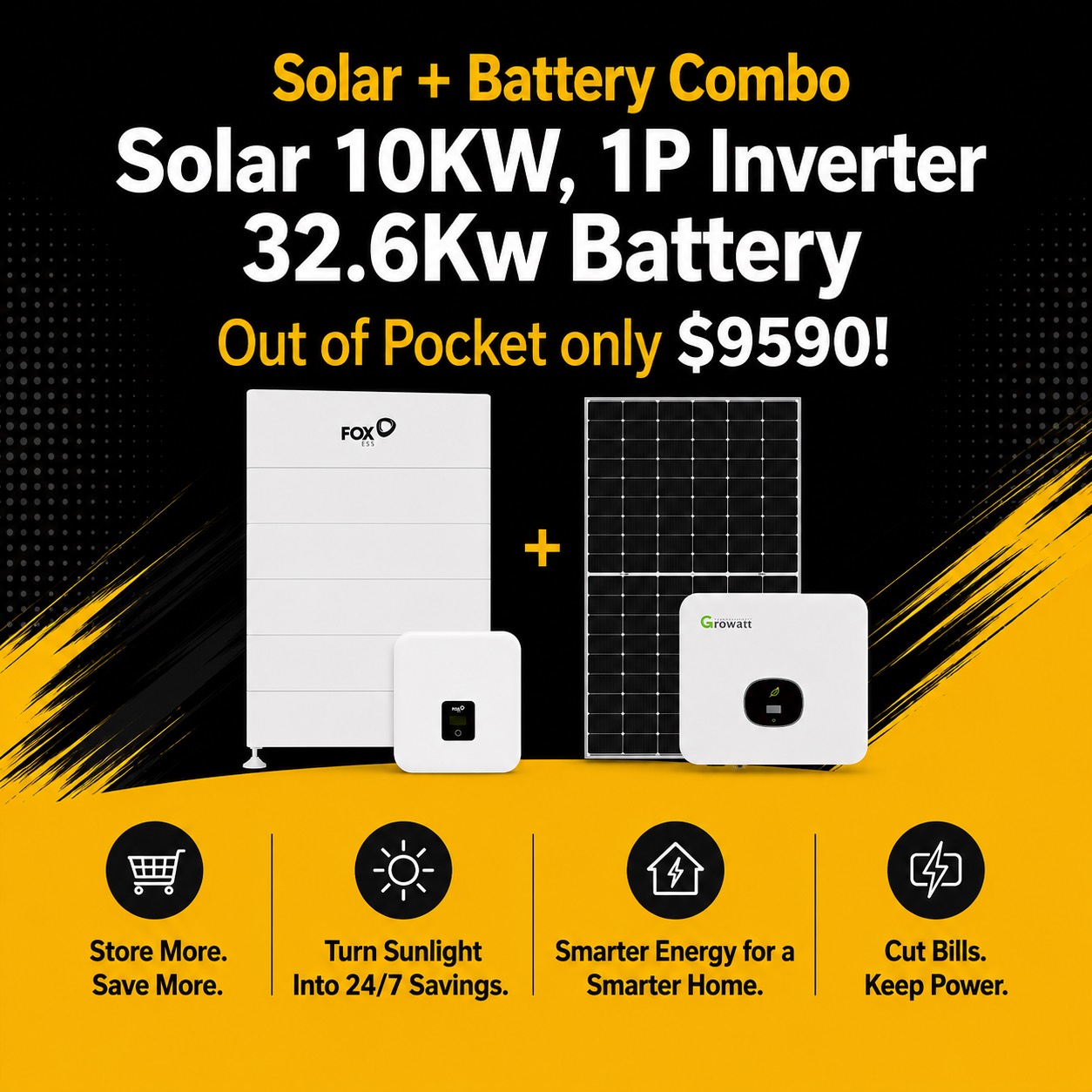 Solar battery package deal 6 — Live Energy