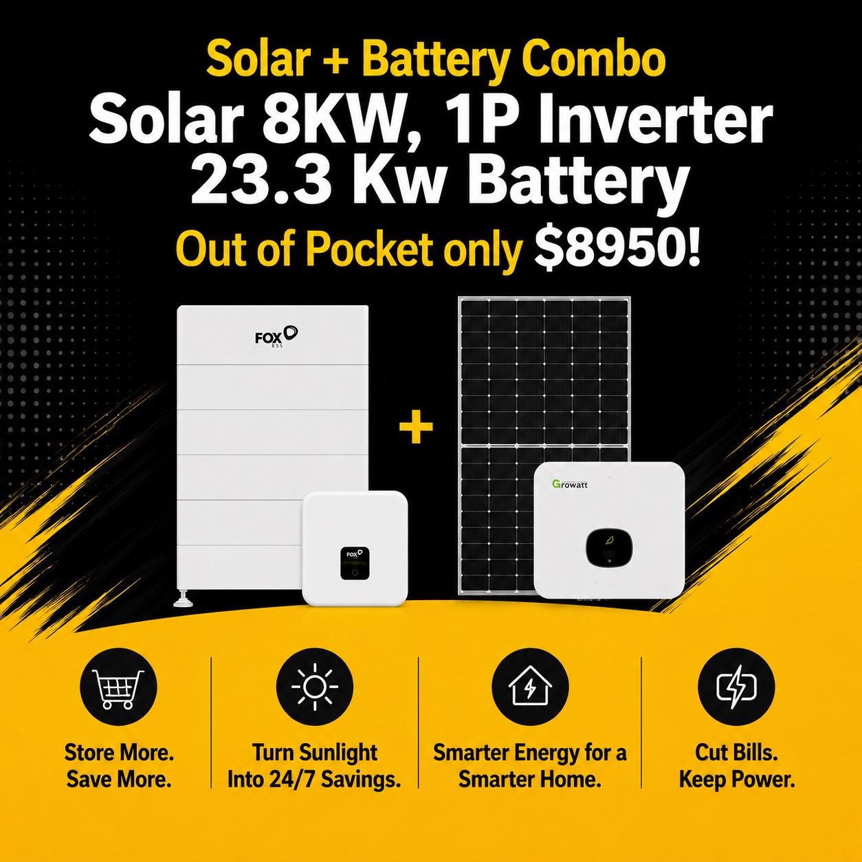 Solar battery package deal 7 — Live Energy