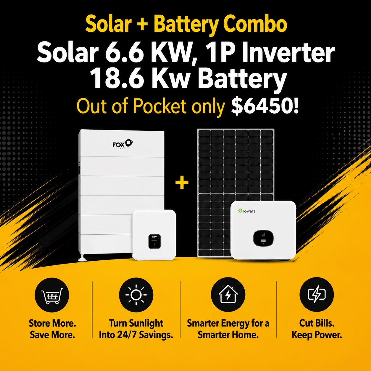 Solar battery package deal 8 — Live Energy