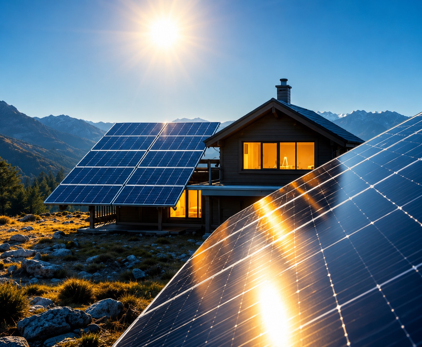 Residential solar panels on an Australian home